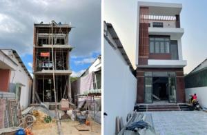 Nhà phố Dĩ An sau khi hoàn thiện