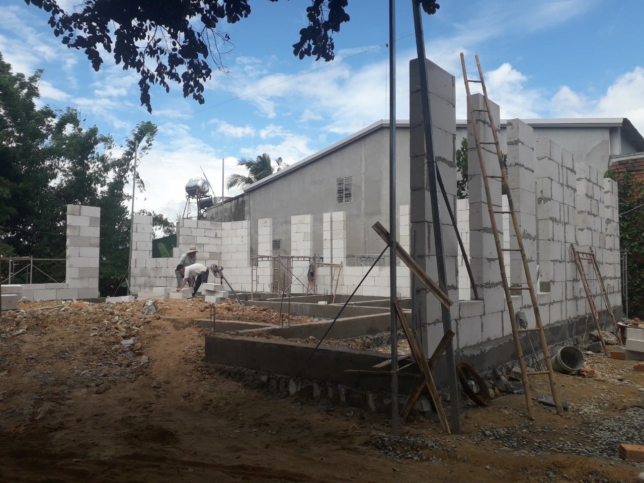 Xây Nhà Cấp 4 bằng Gạch Nhẹ AAC