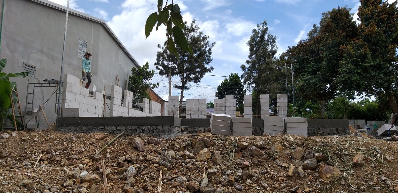 Xây Nhà Cấp 4 bằng Gạch Nhẹ AAC