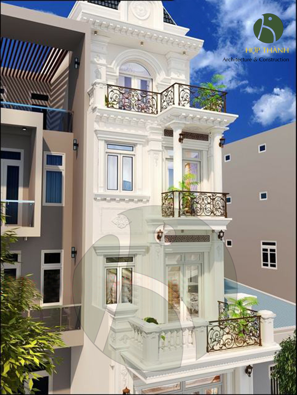 Nhà phố bán cổ điển 3 tầng tại quận 2