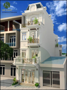 Nhà phố bán cổ điển 3 tầng tại quận 2