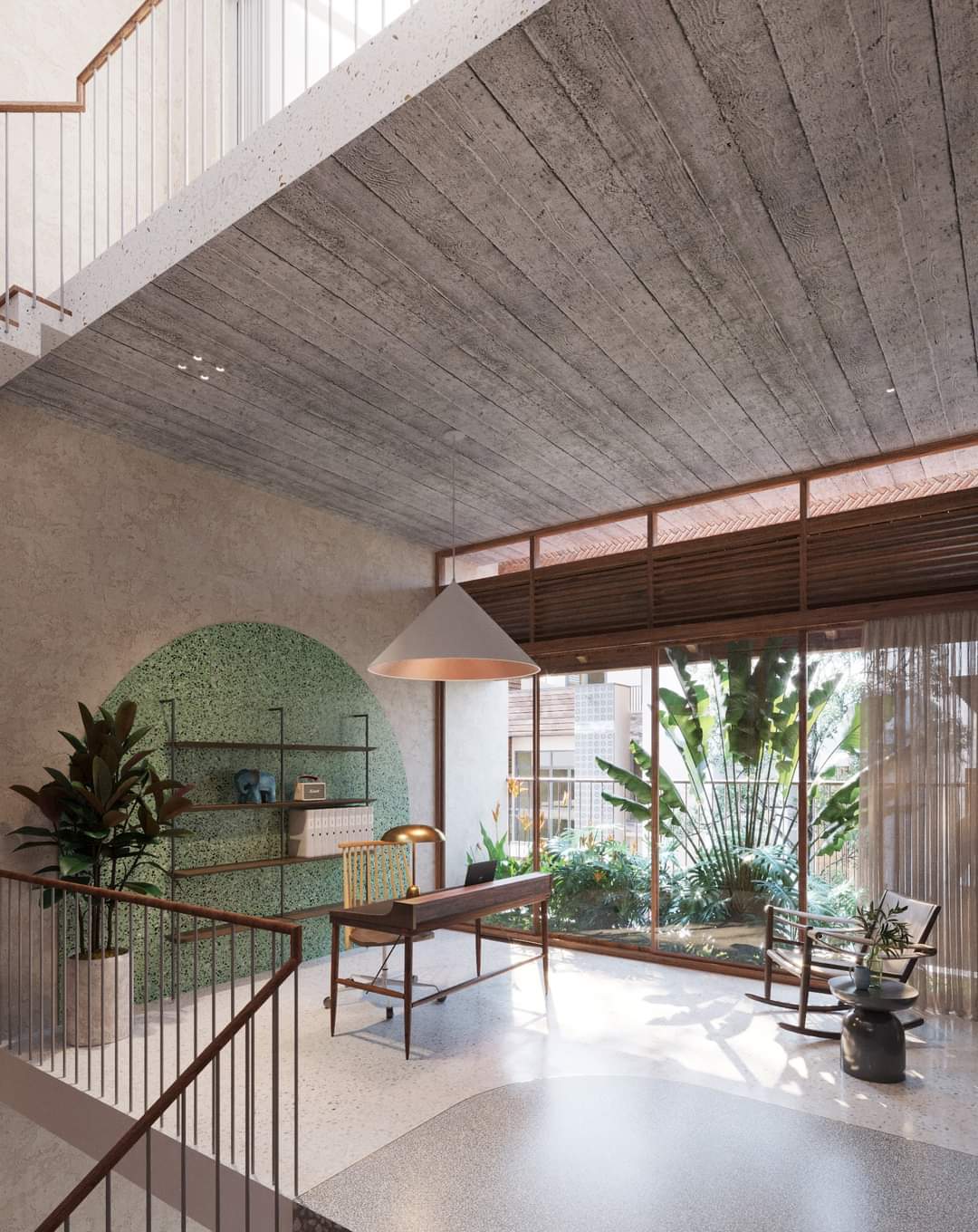 Phòng làm việc Nhà phố đẹp 5x16, 1 trệt, 1 lầu, 1 sân thượng, 1 tum mái tại Mỹ Tho