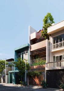 Mặt tiền Nhà phố đẹp 5x16, 1 trệt, 1 lầu, 1 sân thượng, 1 tum mái tại Mỹ Tho