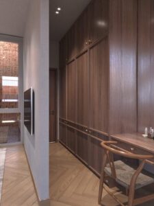 Tủ quần áo Nhà phố đẹp 5x16, 1 trệt, 1 lầu, 1 sân thượng, 1 tum mái tại Mỹ Tho