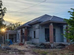 Nhà cấp 4 mái nhật xây bằng bê tông khí chưng áp tại Lộc Ninh, Đồng Nai