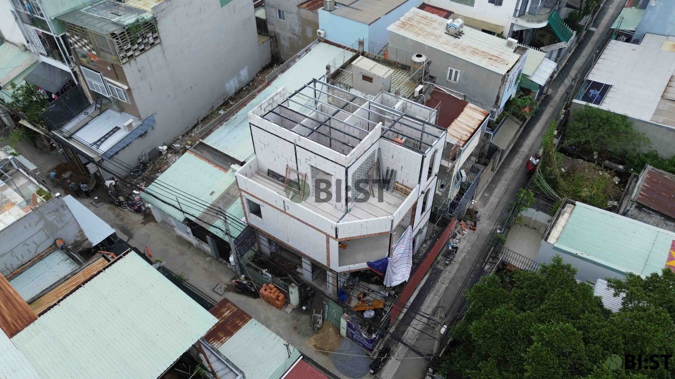 công trình nhà ở sử dụng vật liệu mới, vật liệu hiện đại