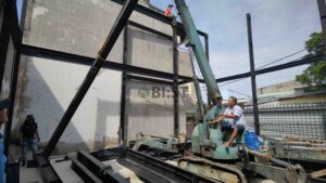 lắp tấm alc âm xà gồ làm sàn trên hệ kết cấu thép cho nhà phố