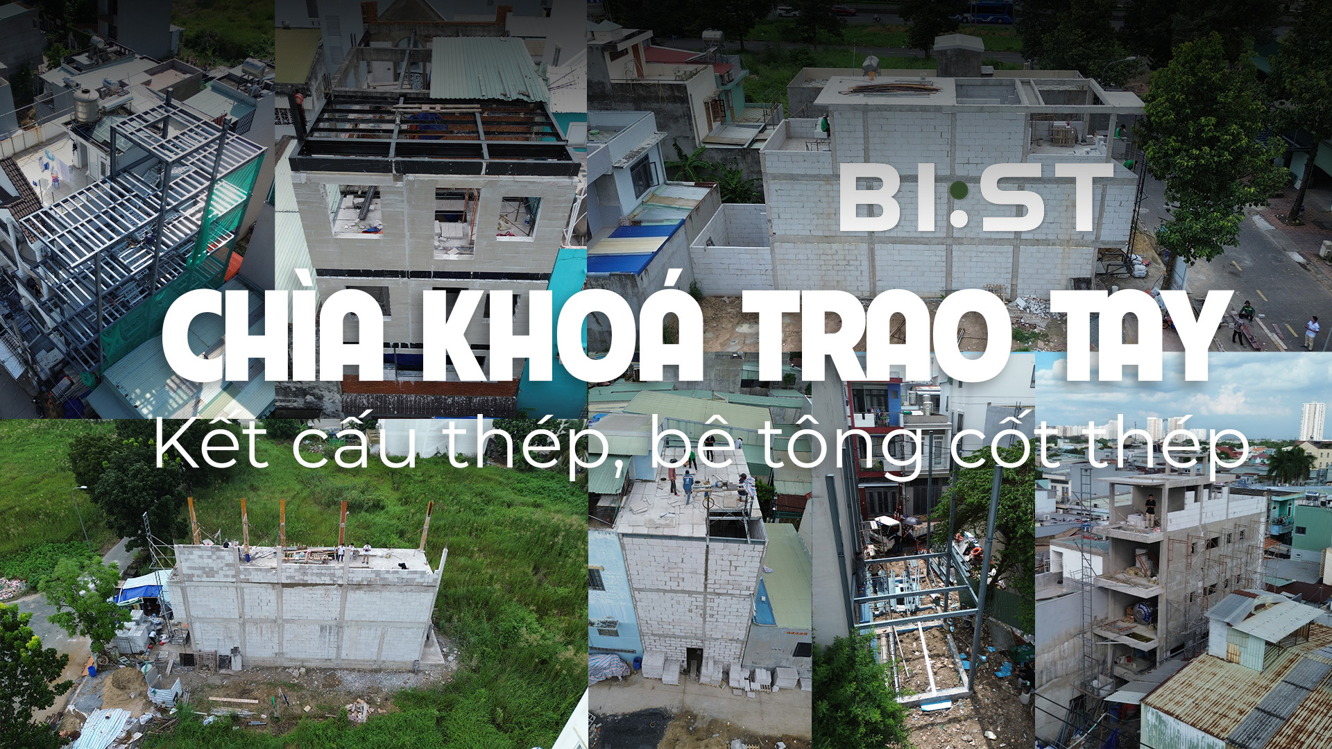 BI:ST chuyên thi công các công trình nhà phố chìa khoá trao tay bằng kết cấu bê tông truyền thống và cả kết cấu thép kết hợp cùng gạch AAC, panel ALC bê tông khí chưng áp cong trinh nha pho bang gach aac be tong khi chung ap do bist thi cong phan tho va hoan thien
