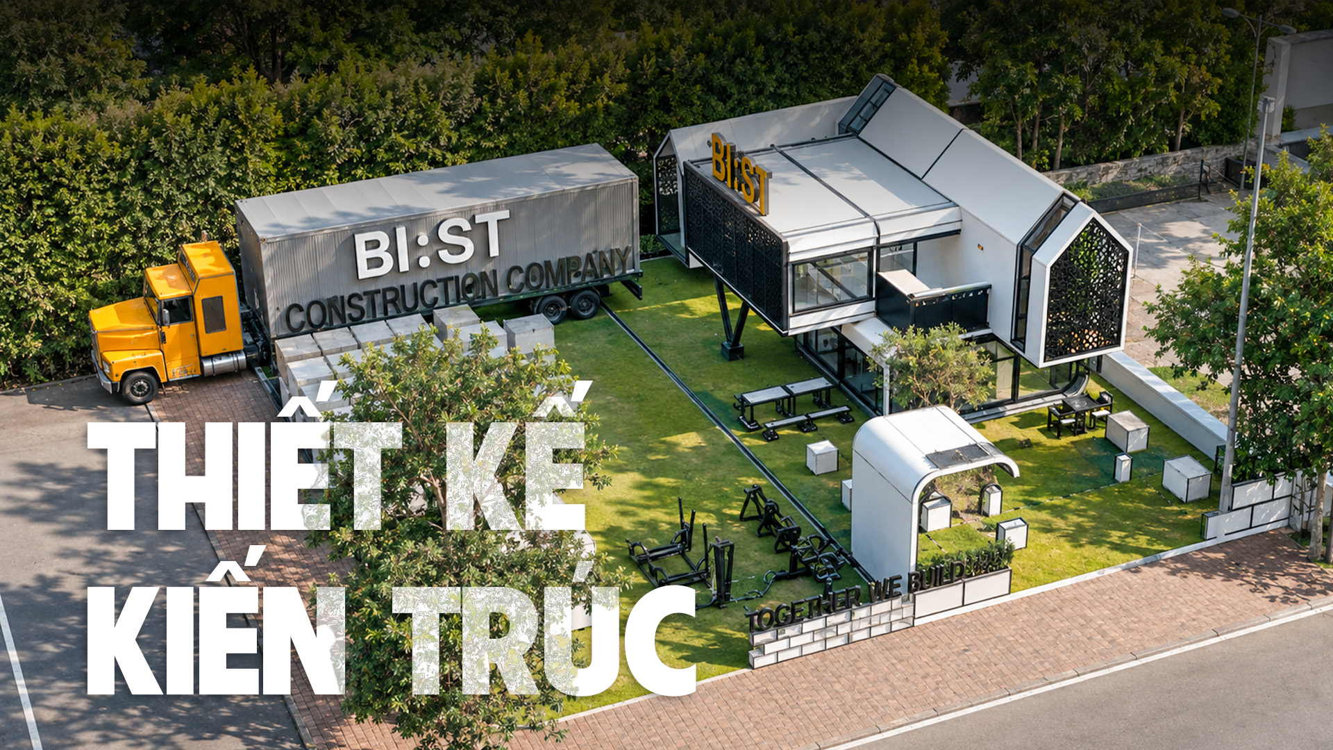 BI:ST cung cấp dịch vụ thiết kế kiến trúc sáng tạo render 3d mau thiet ke kien truc van phong cua bist