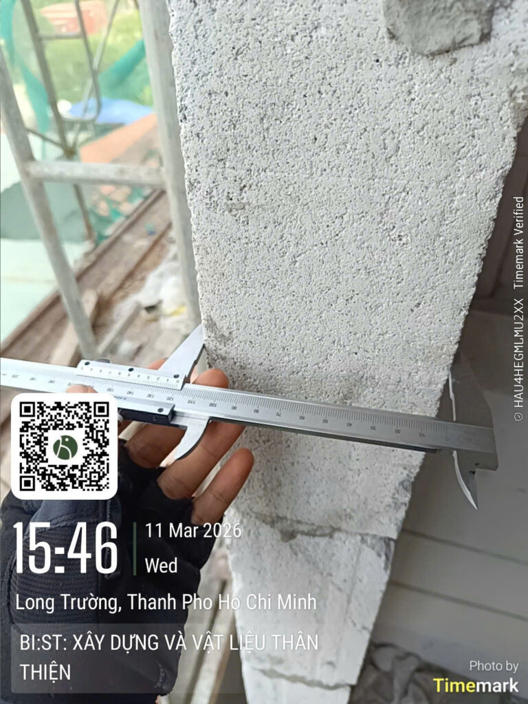 Gạch AAC kích thước 600x300x120mm 5.0 MPa